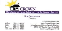 Crown Manufactured Homes Sales 1